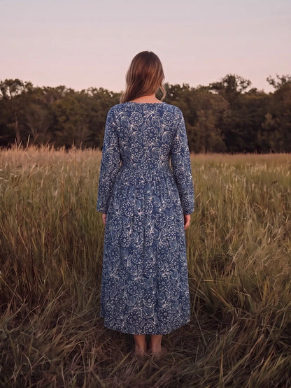 Sundari Dress – Indigo Flora