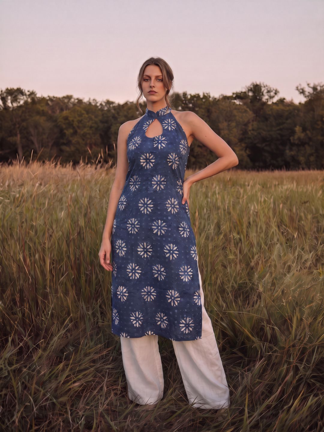 Anya Long Slit dress