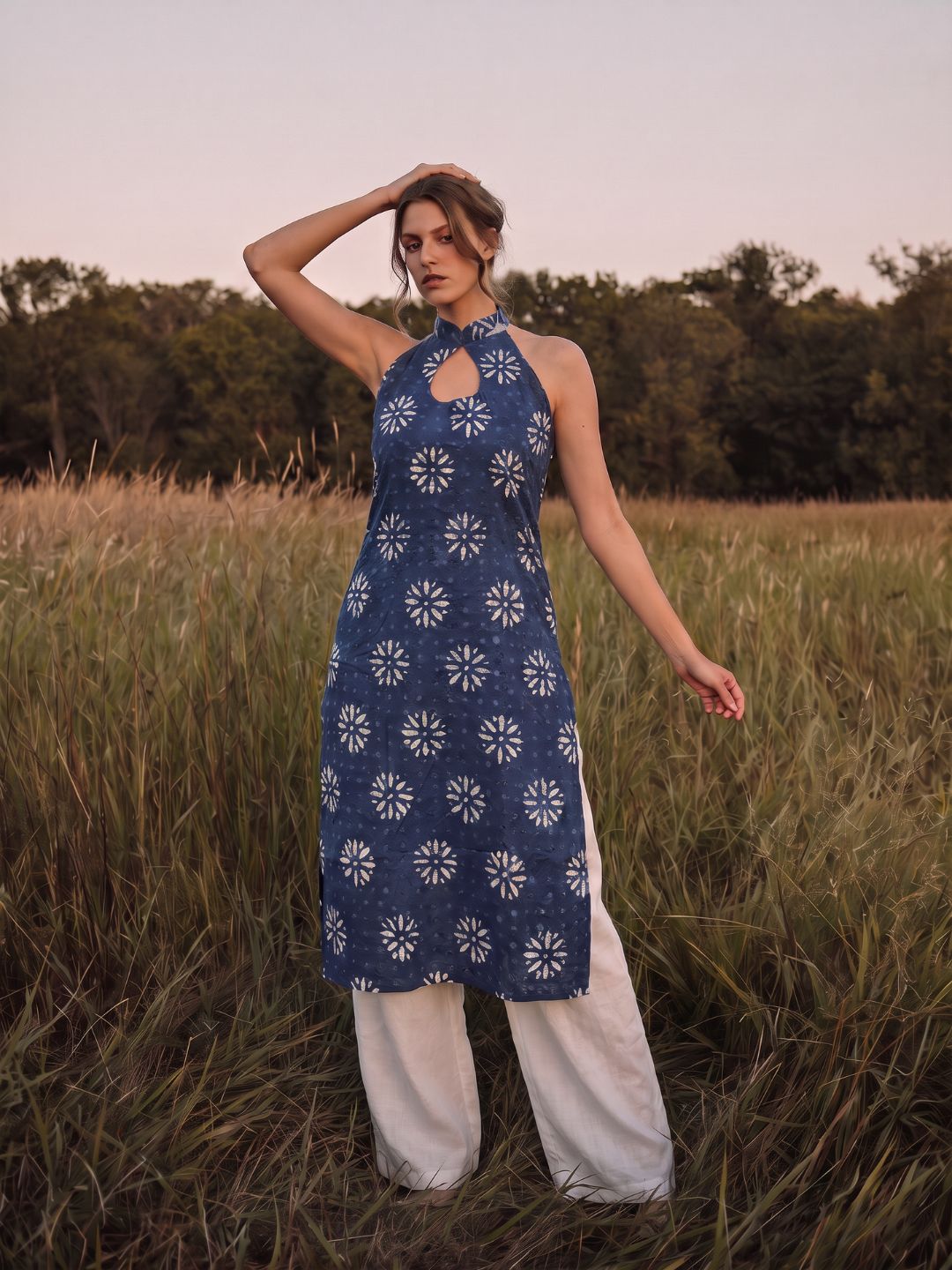 Anya Long Slit dress