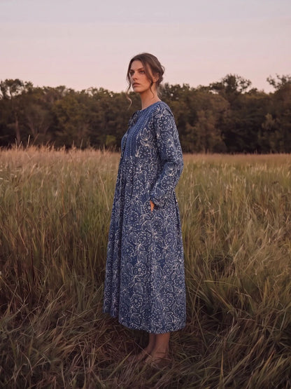 Sundari Dress – Indigo Flora