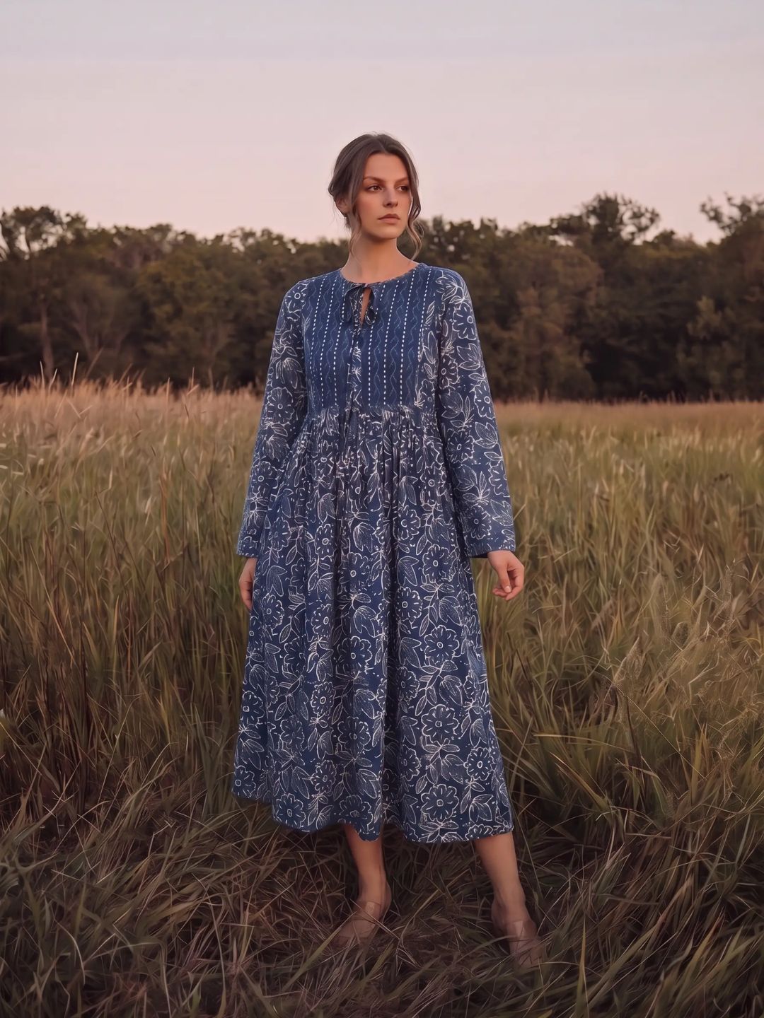 Sundari Dress – Indigo Flora